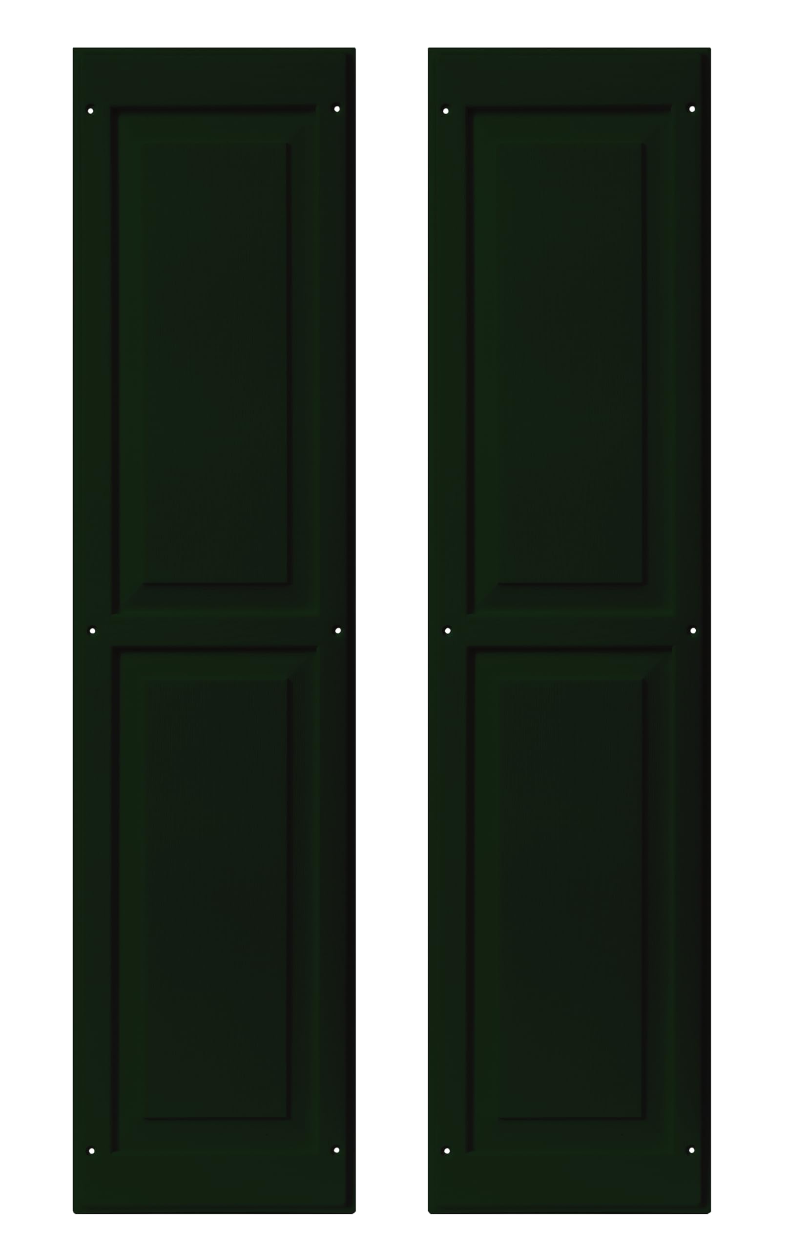 9" x 36" Raised Panel Shed Shutters, 1 Pair