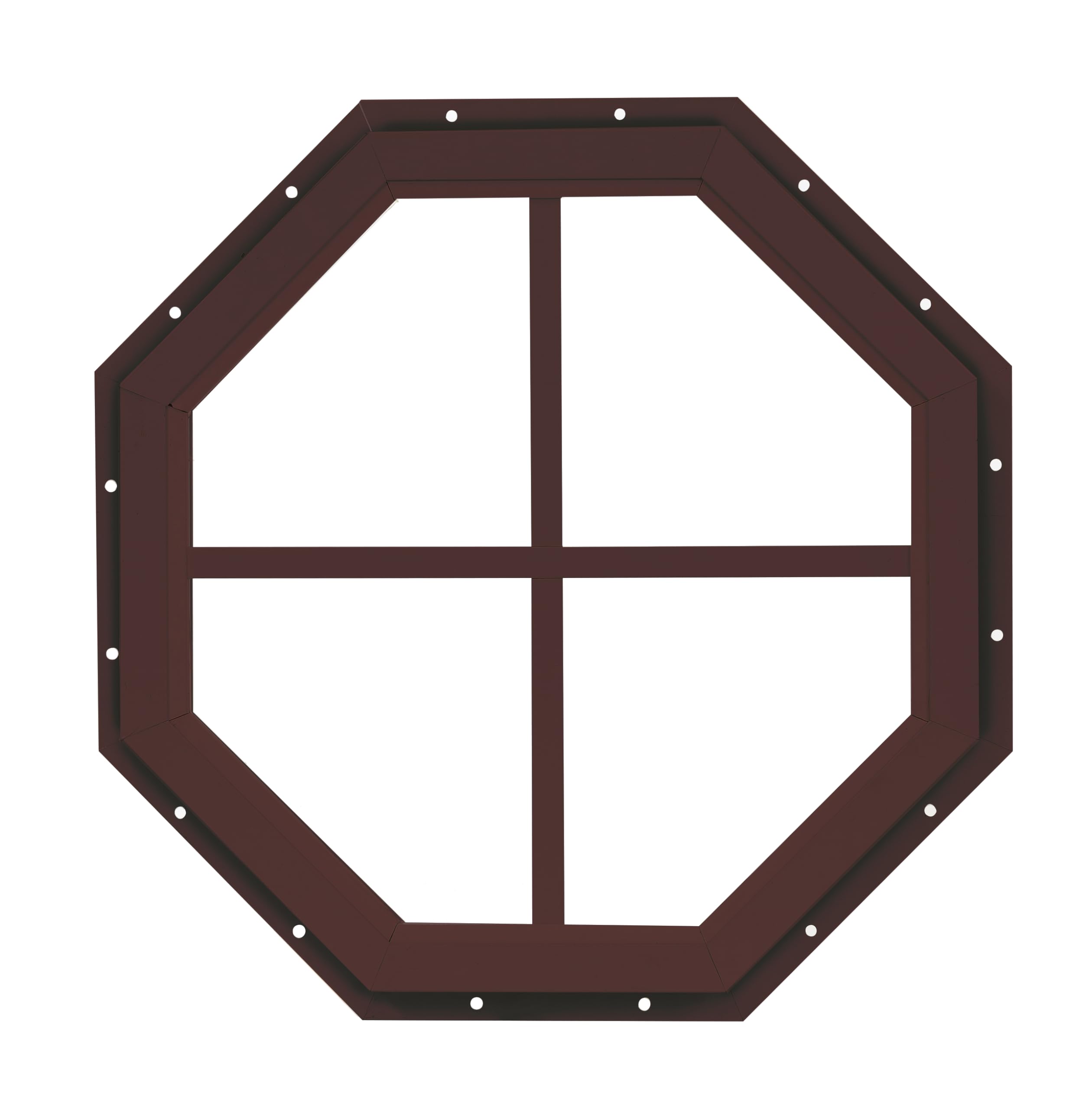 Shed Window 14" Octagon Gable J-Lap, Tempered Glass, for Sheds, Playhouses, and Chicken Coops 1 PK (WOCT14WJ-BX1)
