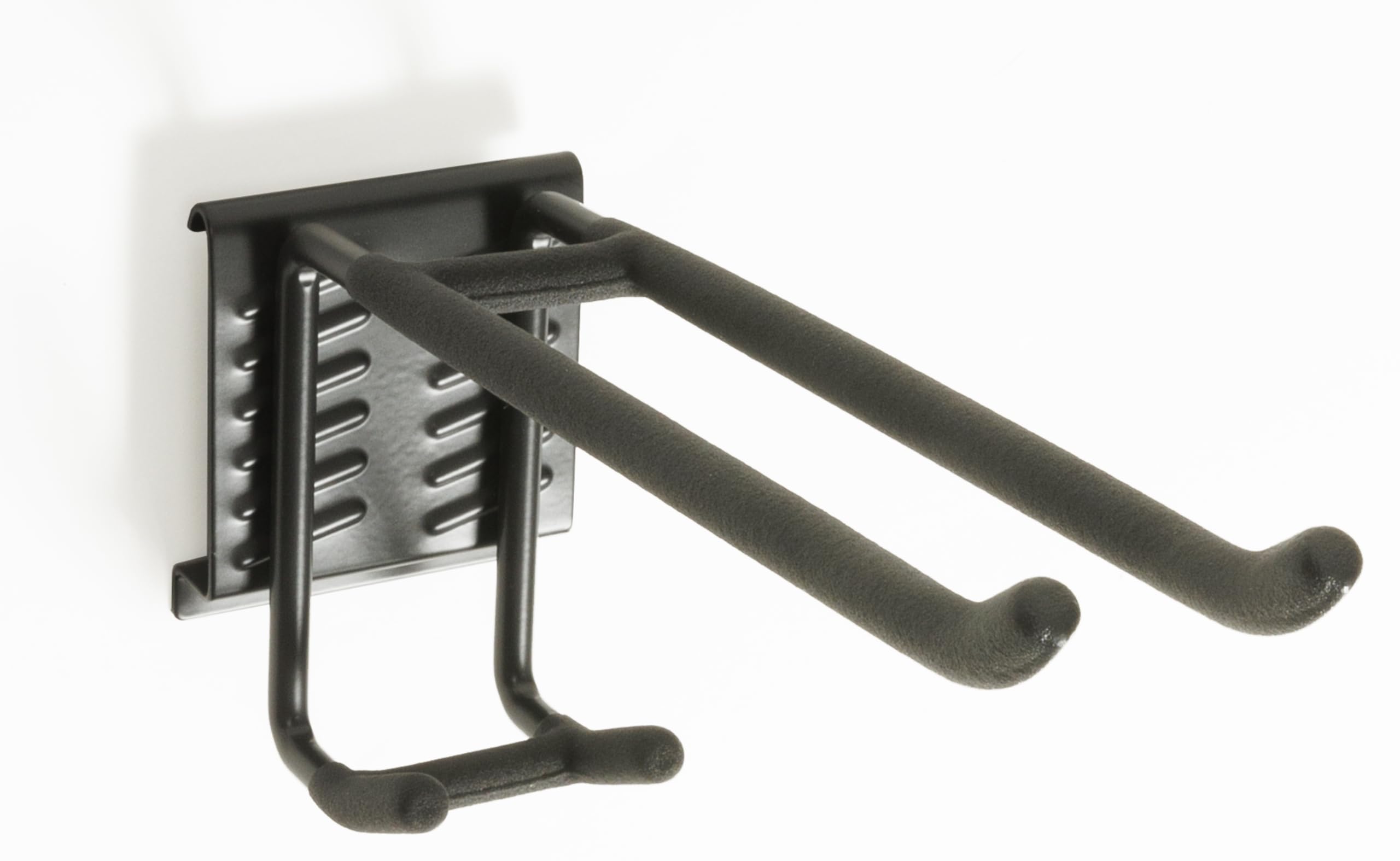 Garden Tool Organization Wall Mounted Storage System, Adjustable, Black Heavy Duty for for Sheds, Garages, and Utility Rooms, 22 PCs: 7 Rails+ 15 Hooks; 1 Set per Box (GTWSS22BLK-BX1)
