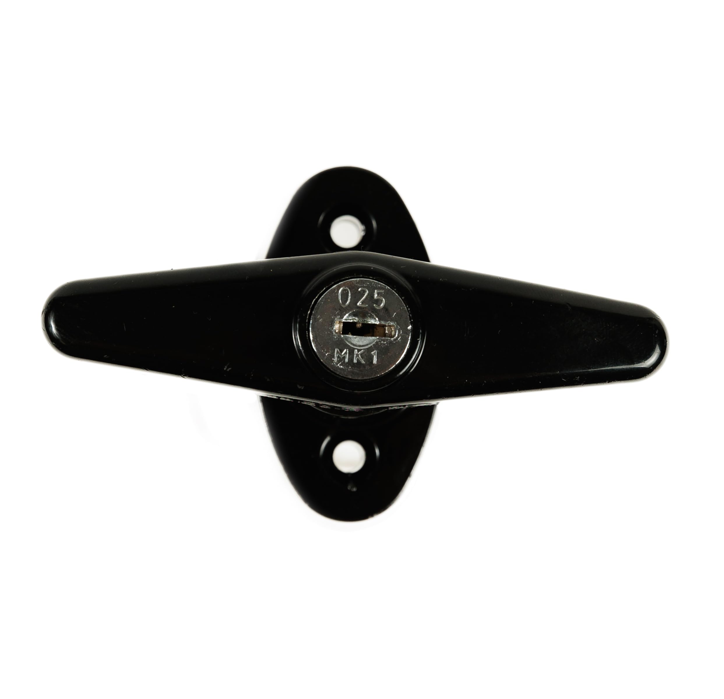 5-1/2" Black T-Handle Shed Door Lock Kit, 1-Pack