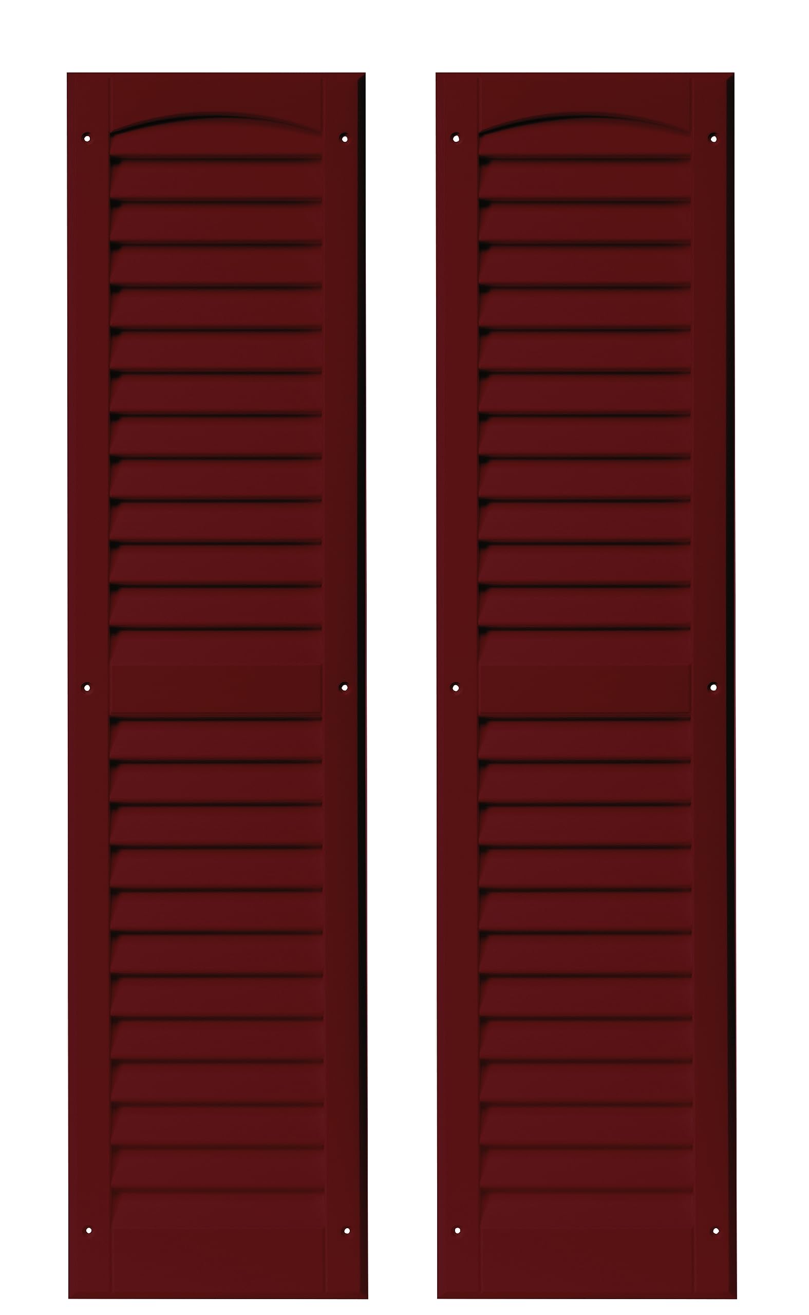 9" x 36" Louvered Shed Shutters, 1 Pair