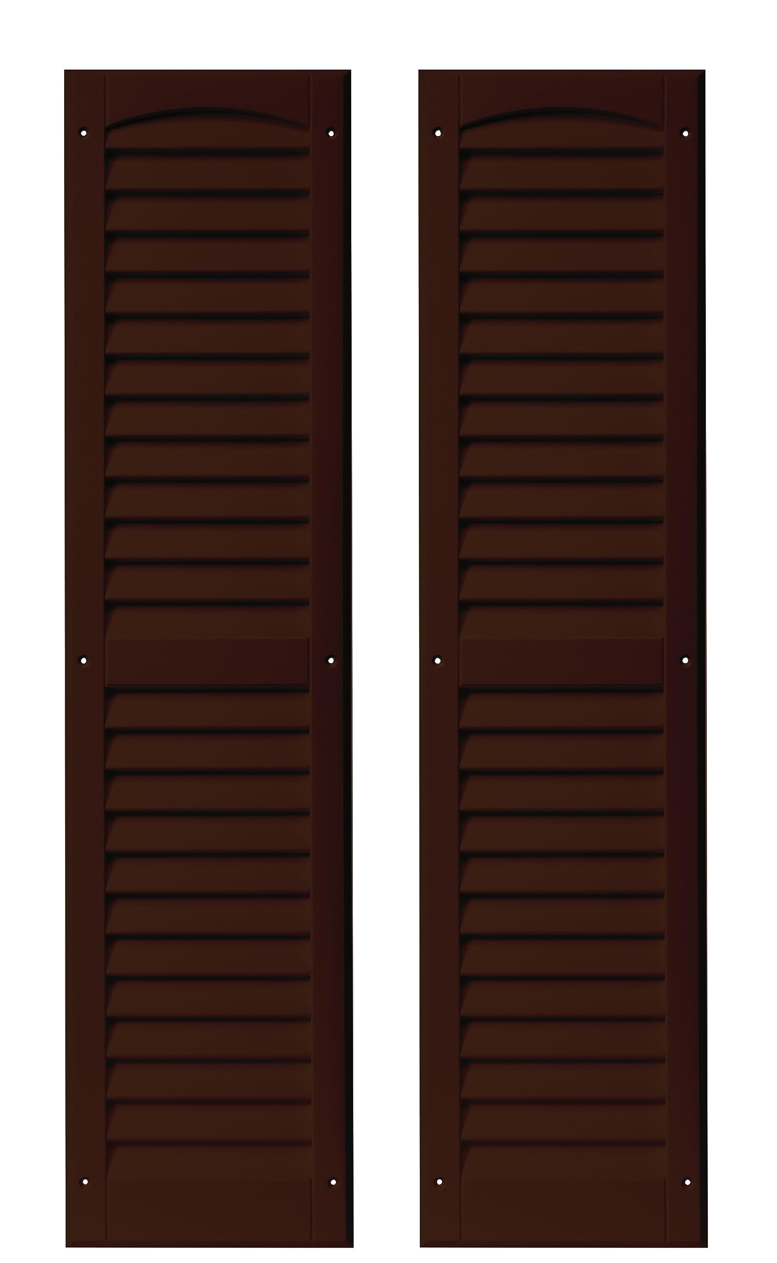 9" x 36" Louvered Shed Shutters, 1 Pair