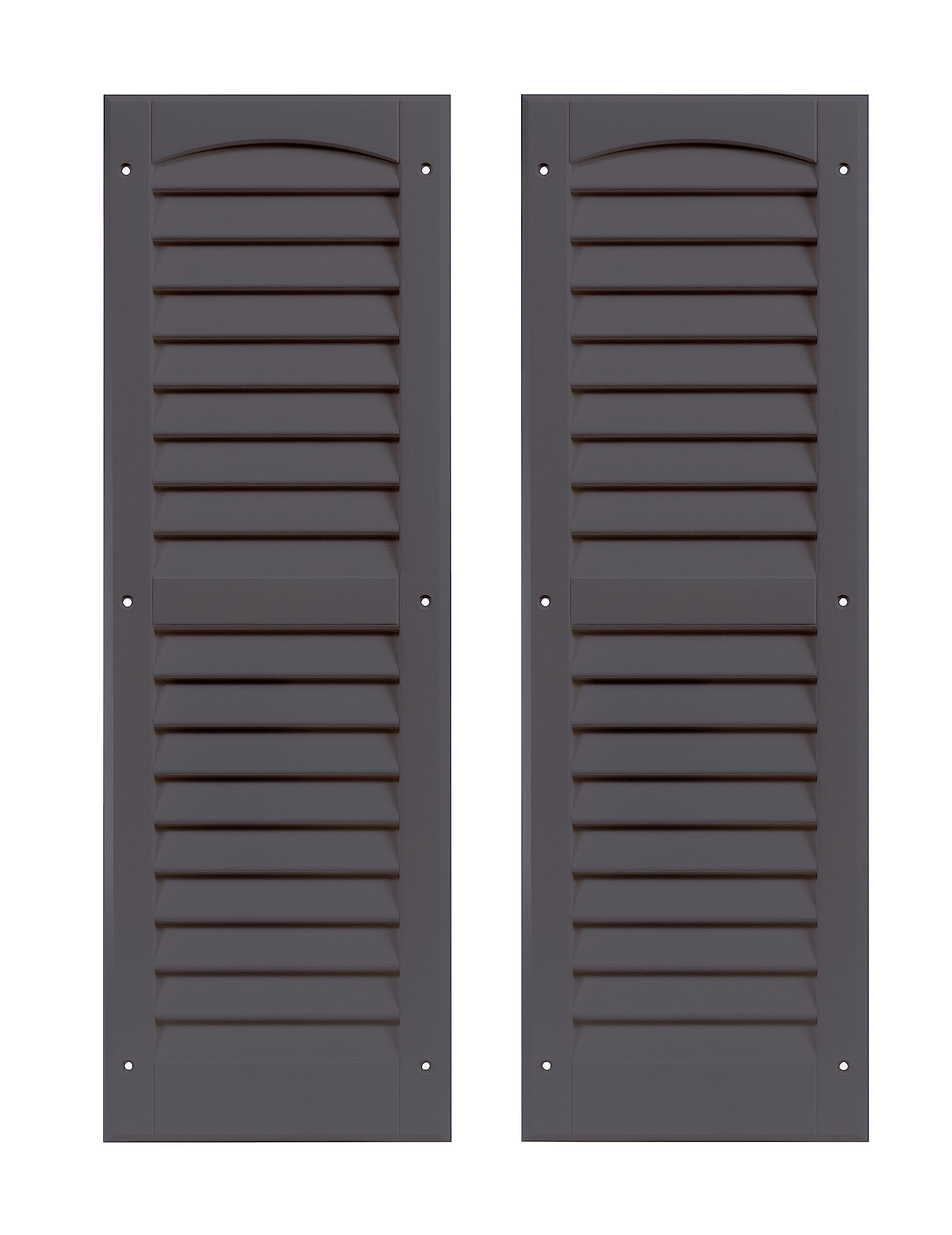 9" x 27" Louvered Shed Shutters, 1 Pair