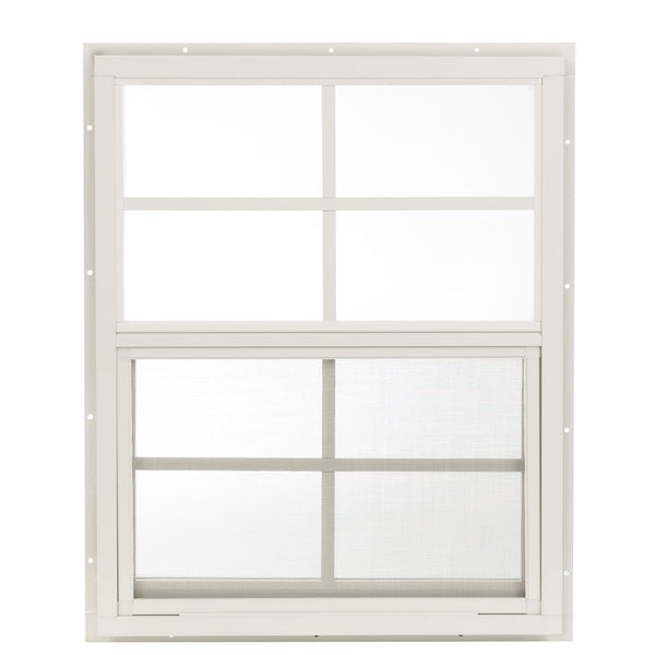 Apple Outdoor Supply 18x23 Shed Window, J-Lap Sliding Window with Temp