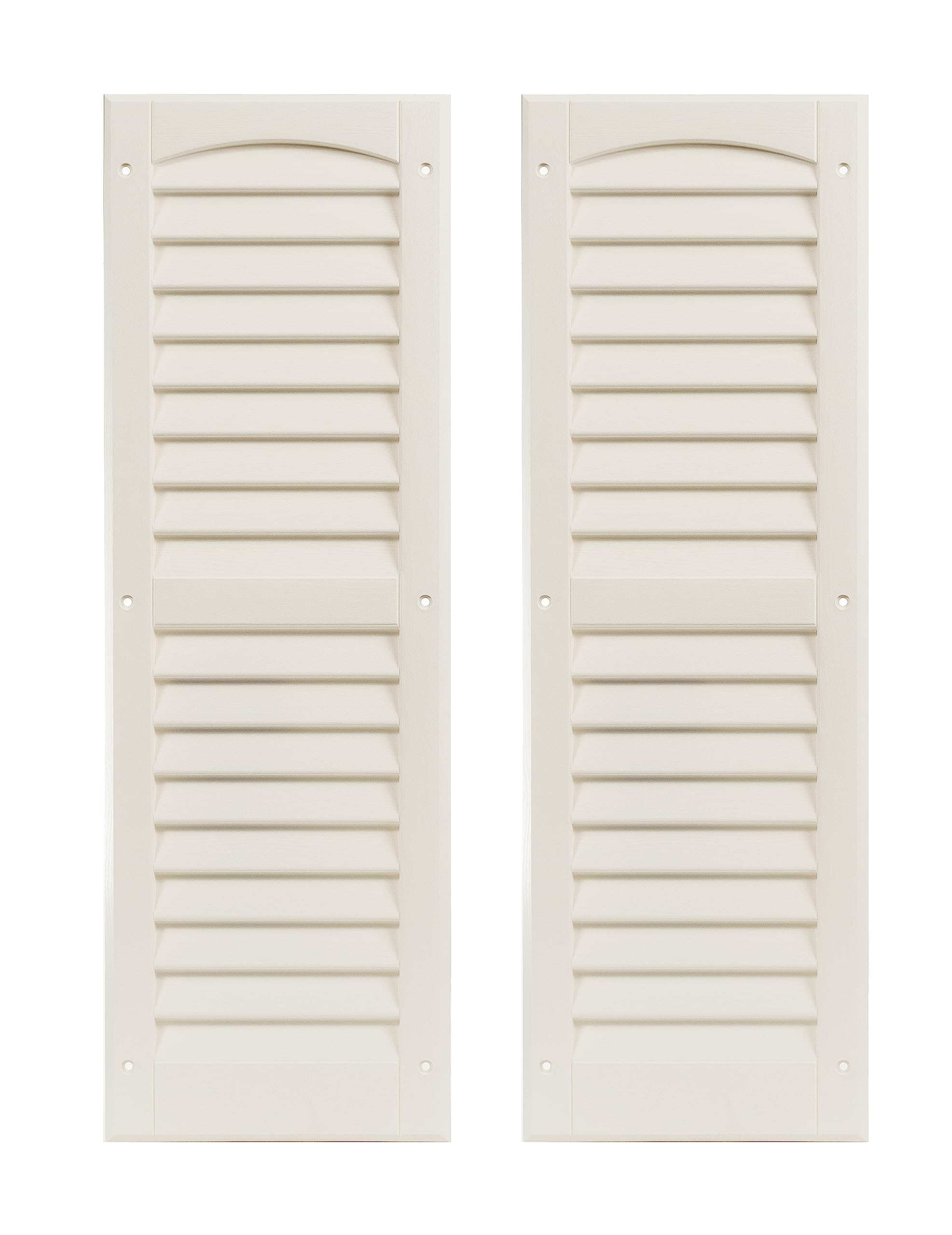 9" x 22" Paintable Louvered Shed Shutters, 1 Pair