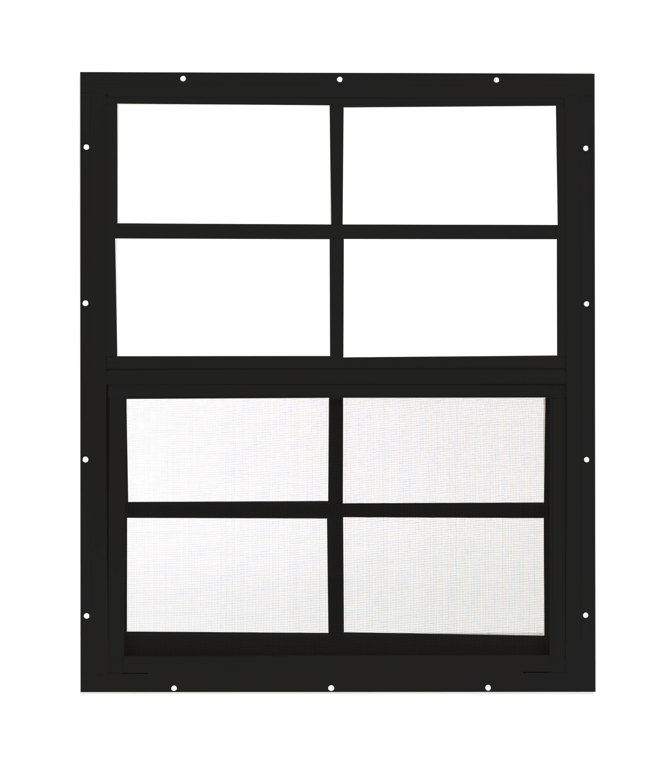 Apple Outdoor Supply 18x23 Shed Window, Flush Mount Sliding Window with Tempered Glass & Screen, 1-Pack