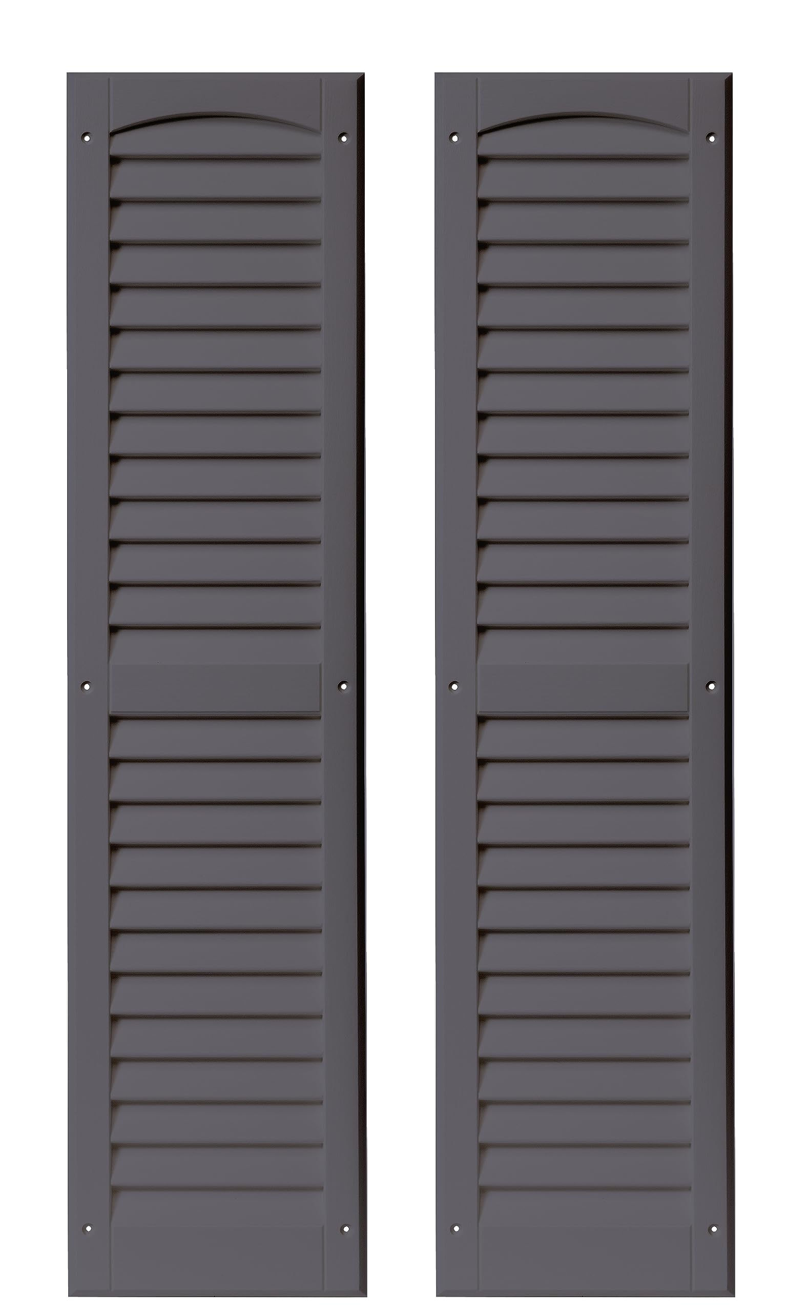 9" x 36" Louvered Shed Shutters, 1 Pair
