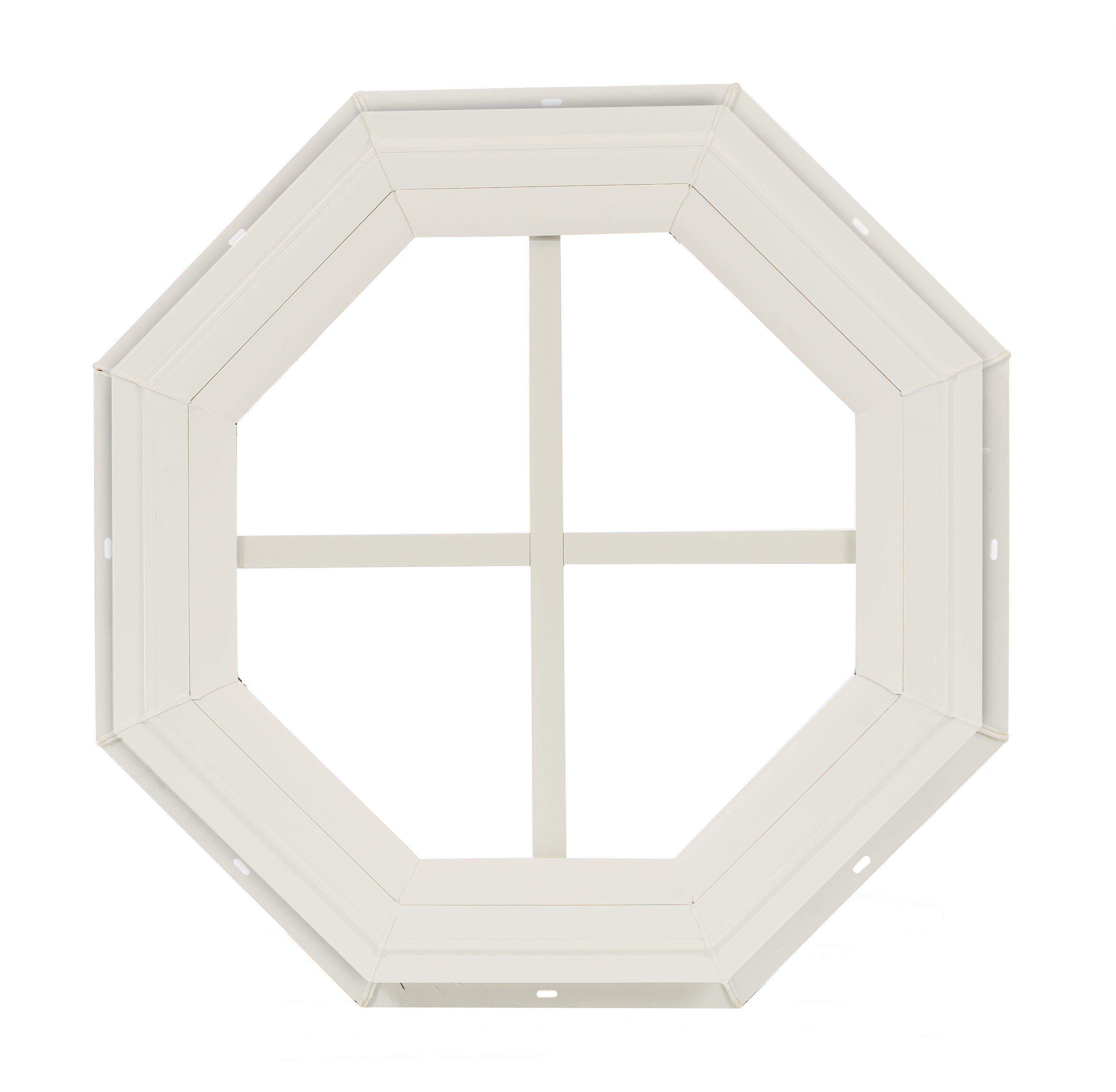 14" Octagon Gable J-Lap Mount PVC Window for Sheds, Playhouses, and MORE