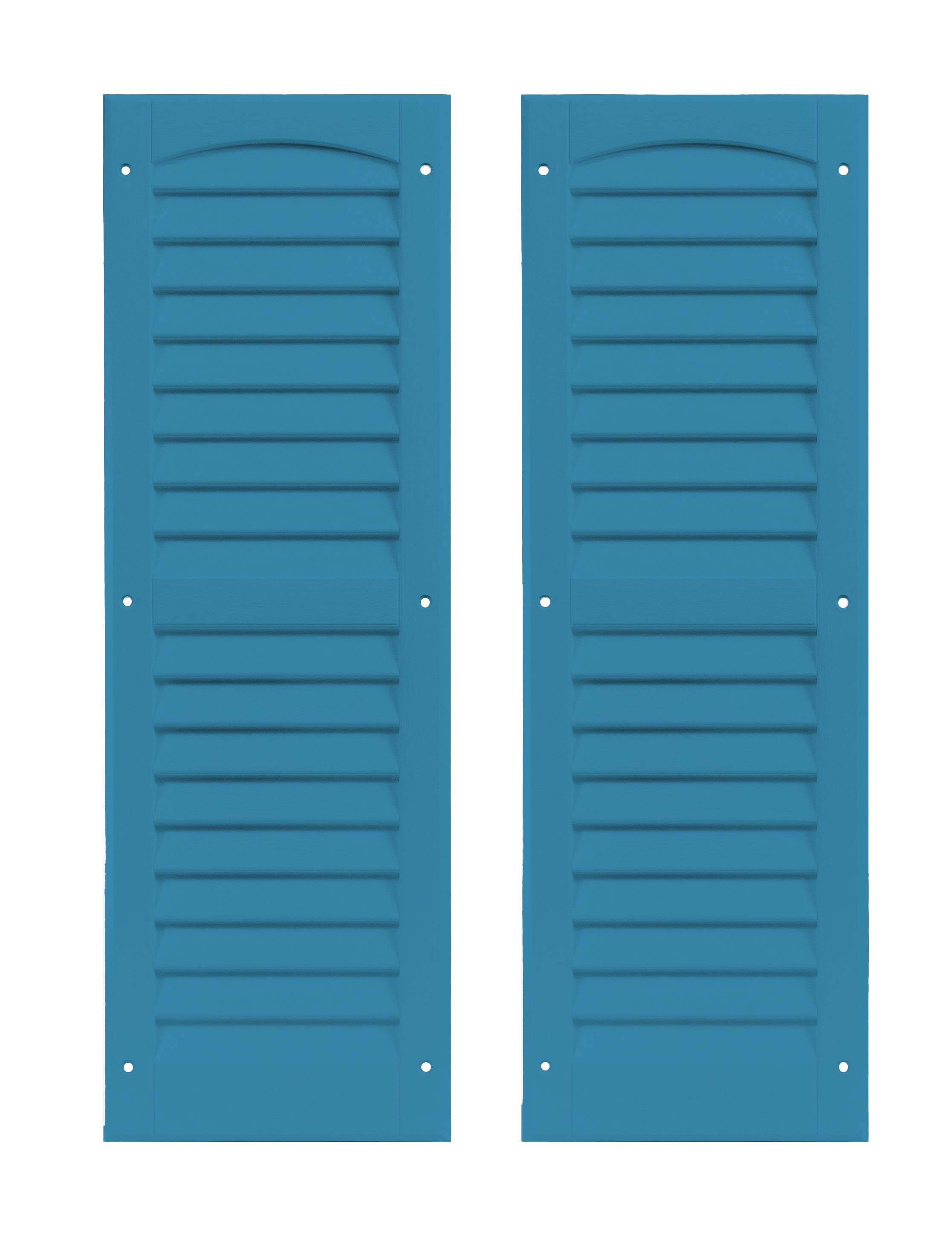 9" W x 27" H Louvered Shutters - 1 Pair