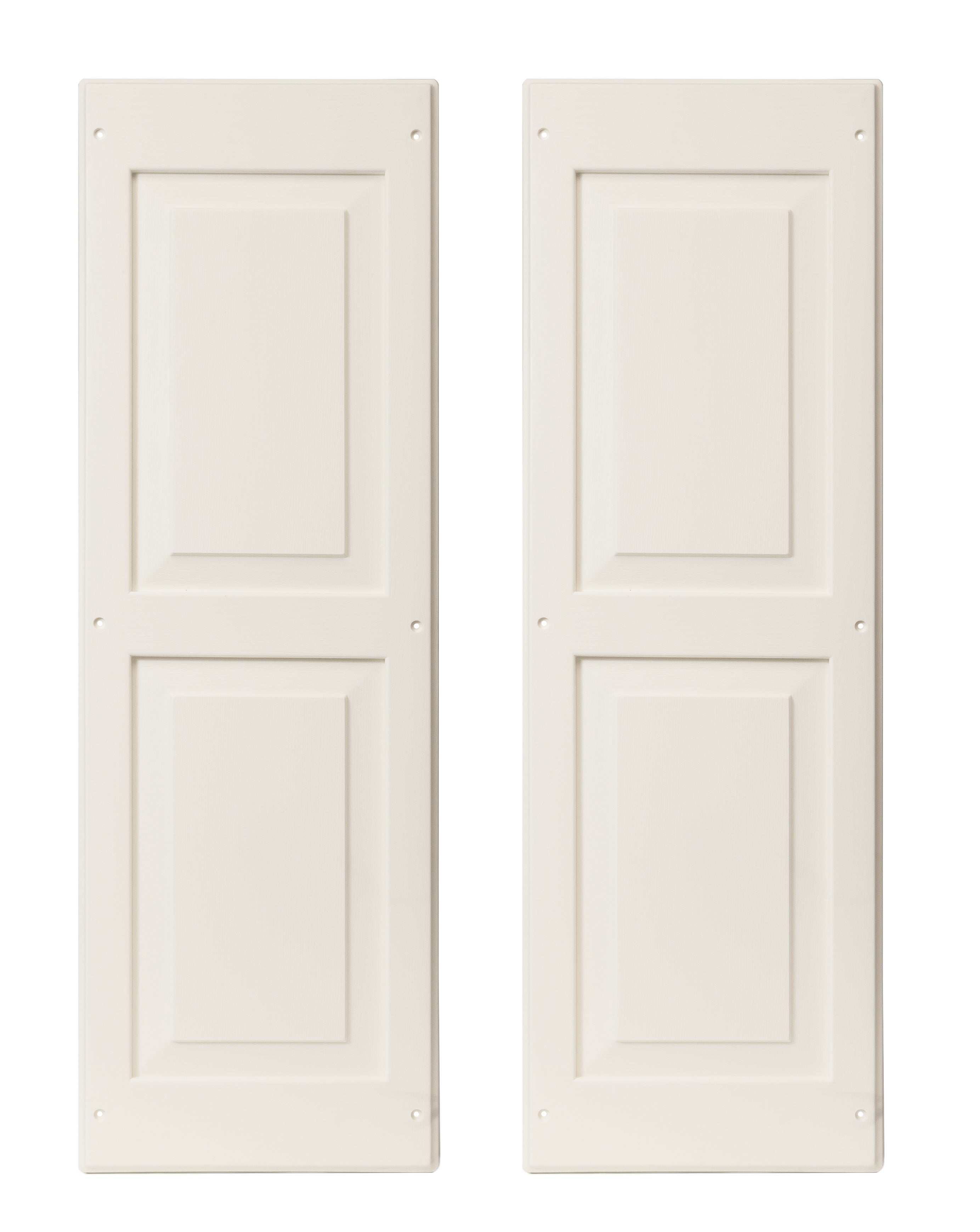 Pair of 12" W x 36" H Raised Panel Paintable Shutters for Sheds, Playhouses, and MORE 