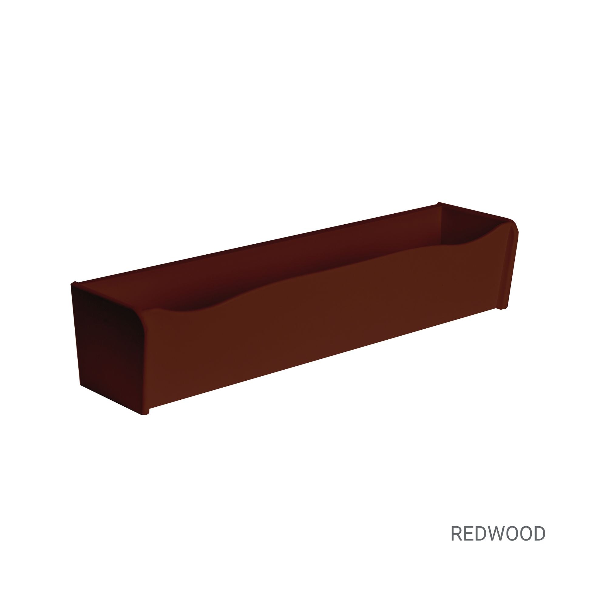 24" x 6" x 5" Flower Box in Redwood for Window Sills, Sheds, Playhouses, and MORE