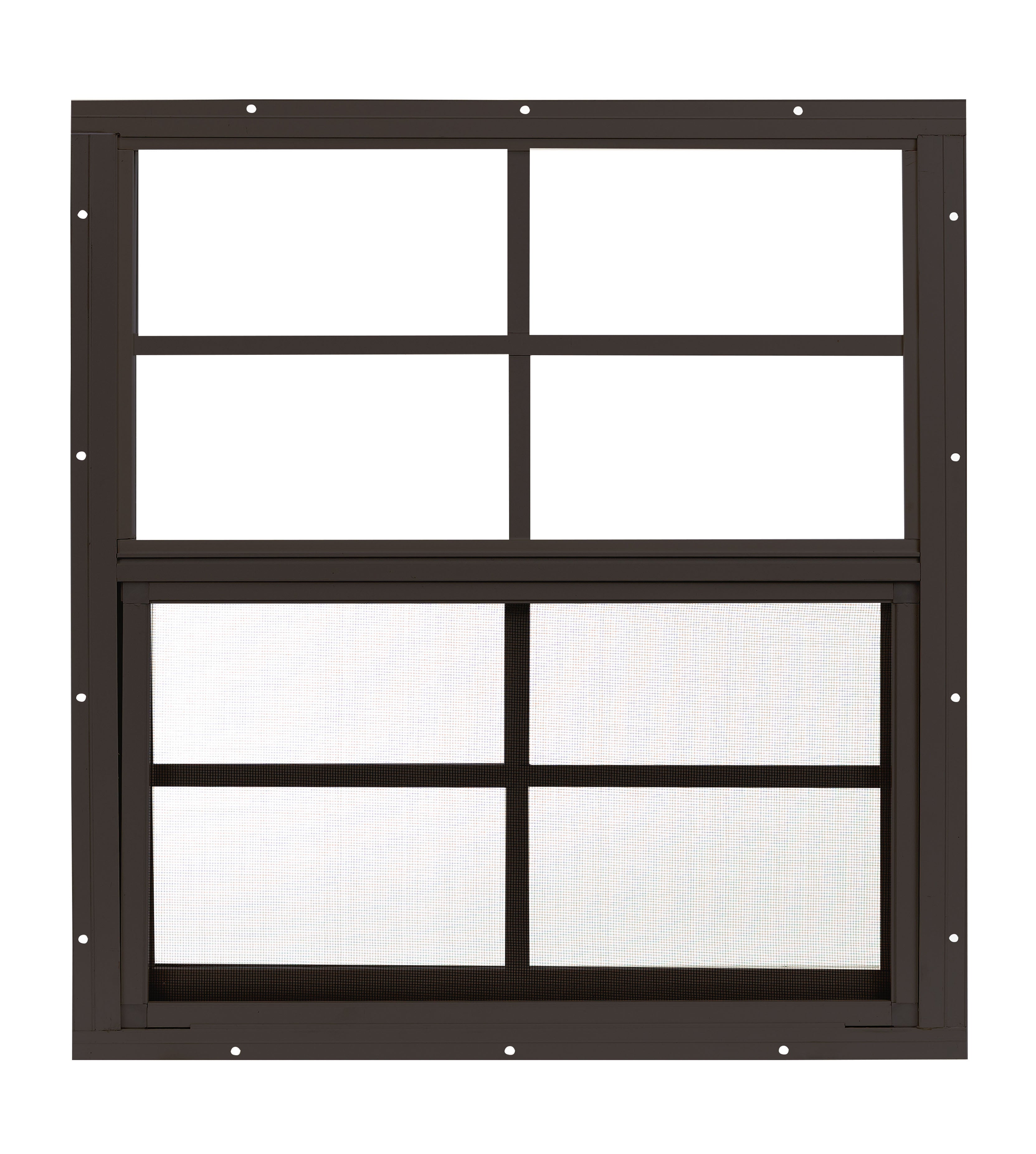 Sliding Flush Aluminum Shed Window w/ Screen