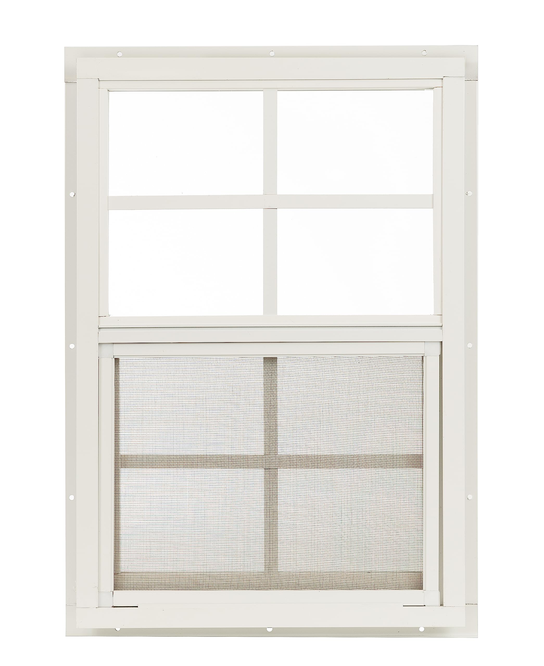 Apple Outdoor Supply 14x21 Shed Window, J-Lap Sliding Window with Tempered Glass & Screen, 1-Pack