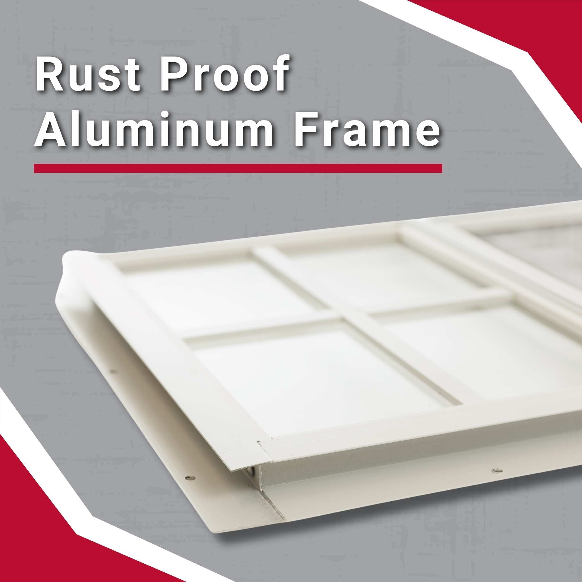 24" x 36" Flush Mount Sliding Shed Window | Tempered Glass, Screened, Rustproof Frame