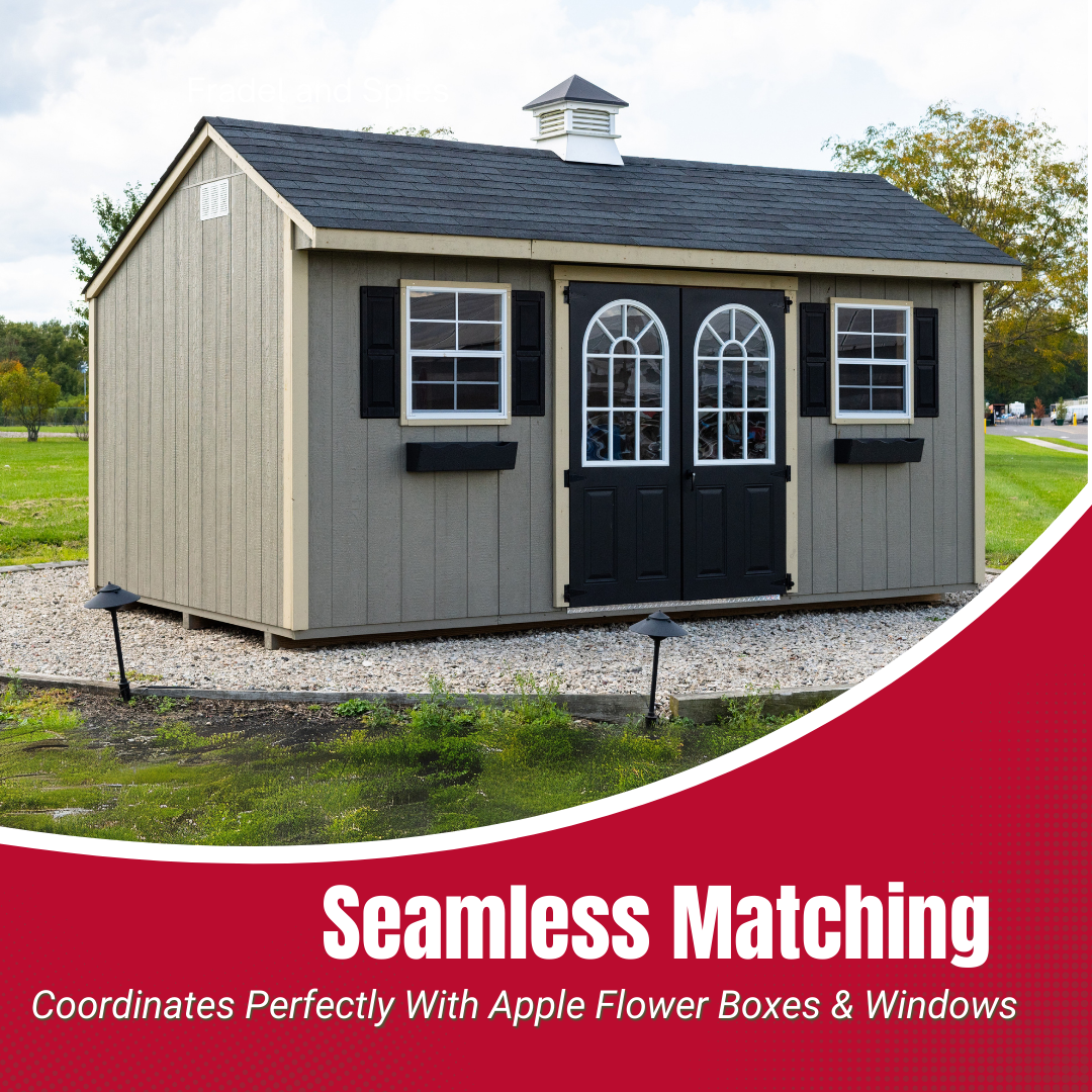 9" W x 36" H Raised Panel Shutters - 1 Pair