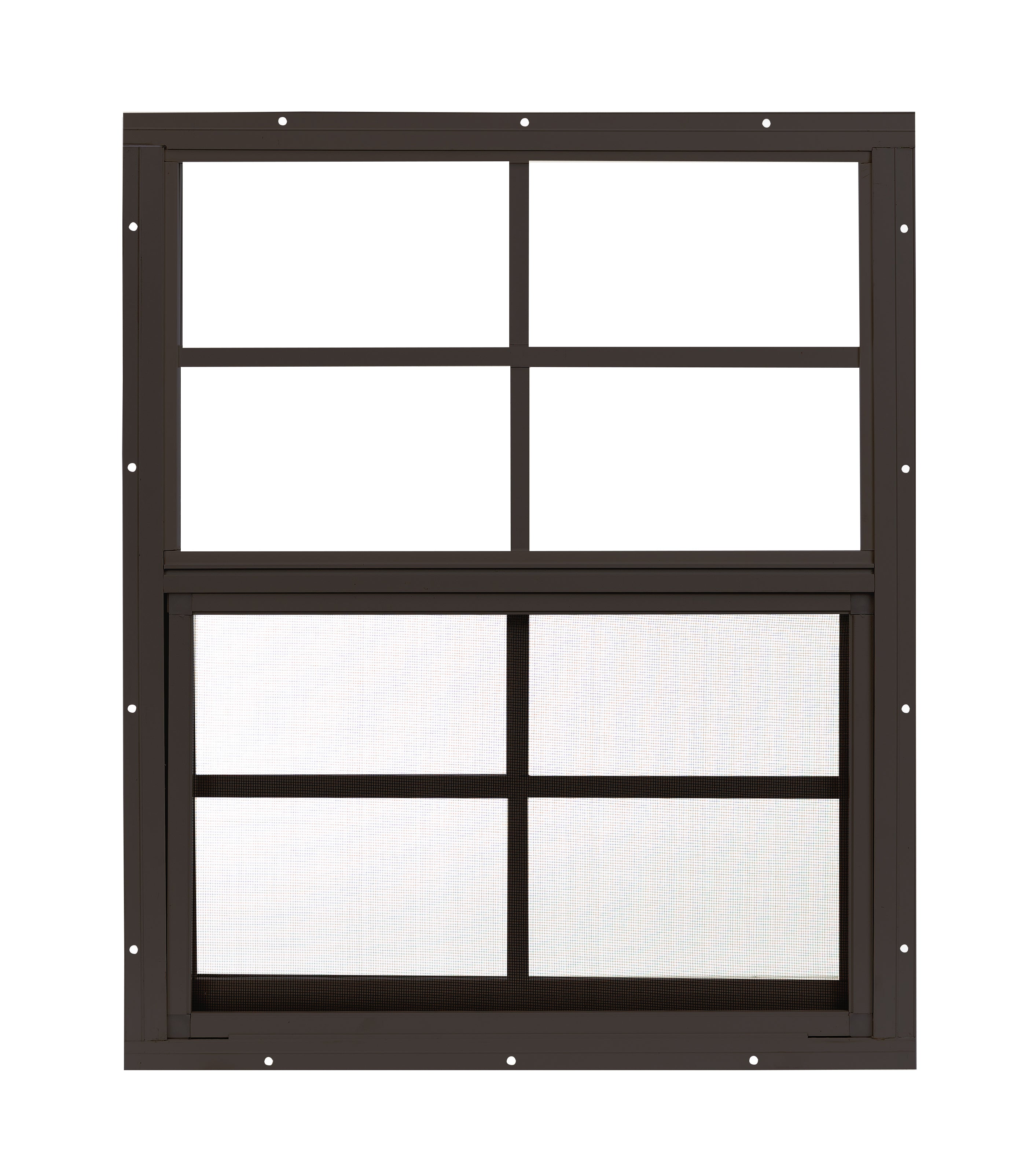 SHED/ on sale BARN TRANSOM WINDOW 10 X 18 FLUSH - Brown