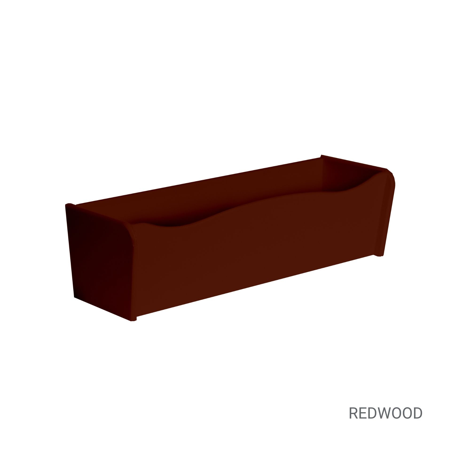 18" x 6" x 5" Flower Box in Redwood for Window Sills, Sheds, Playhouses, and MORE