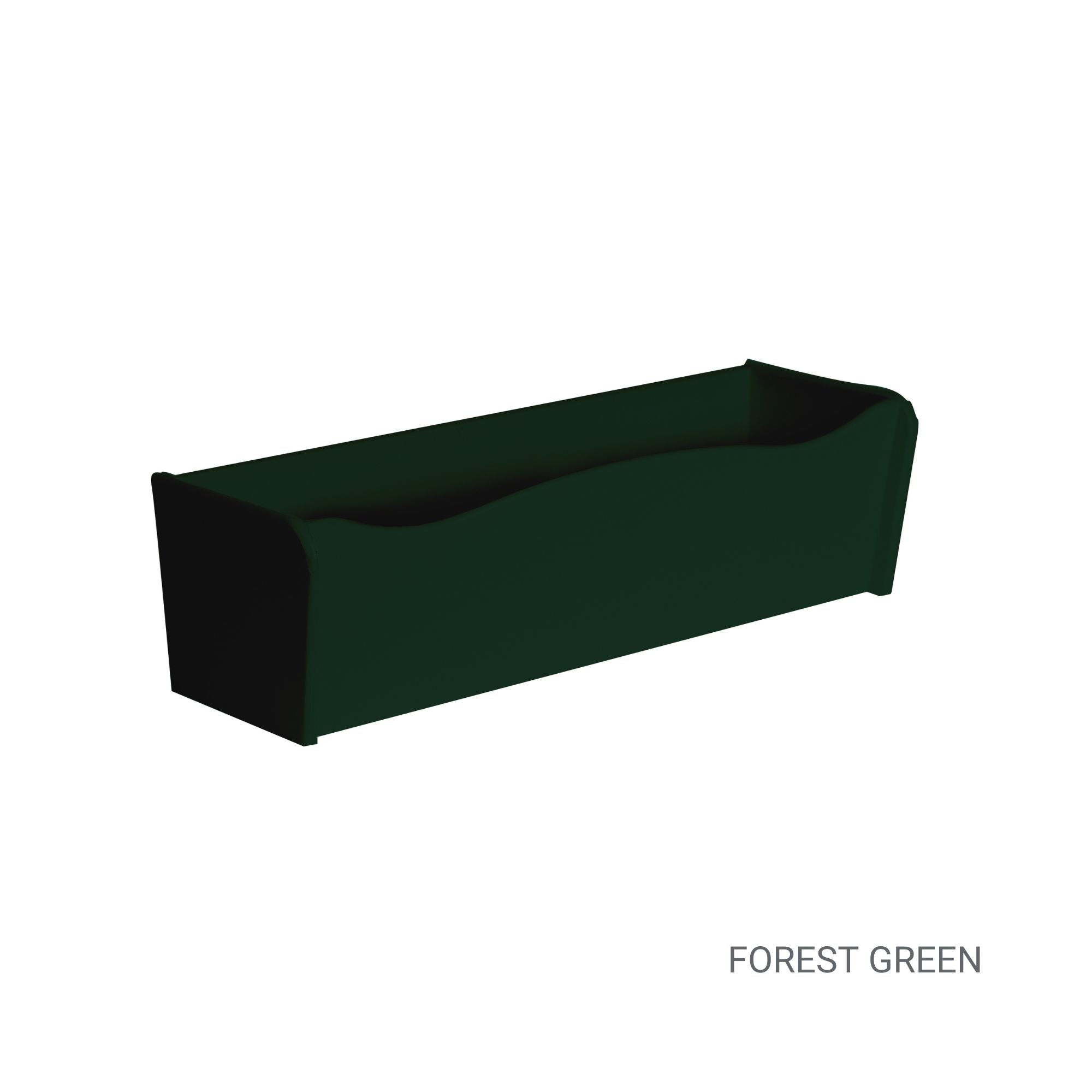18" x 6" x 5" Forest Green Flower Box for Window Sills, Sheds, Playhouses, and MORE