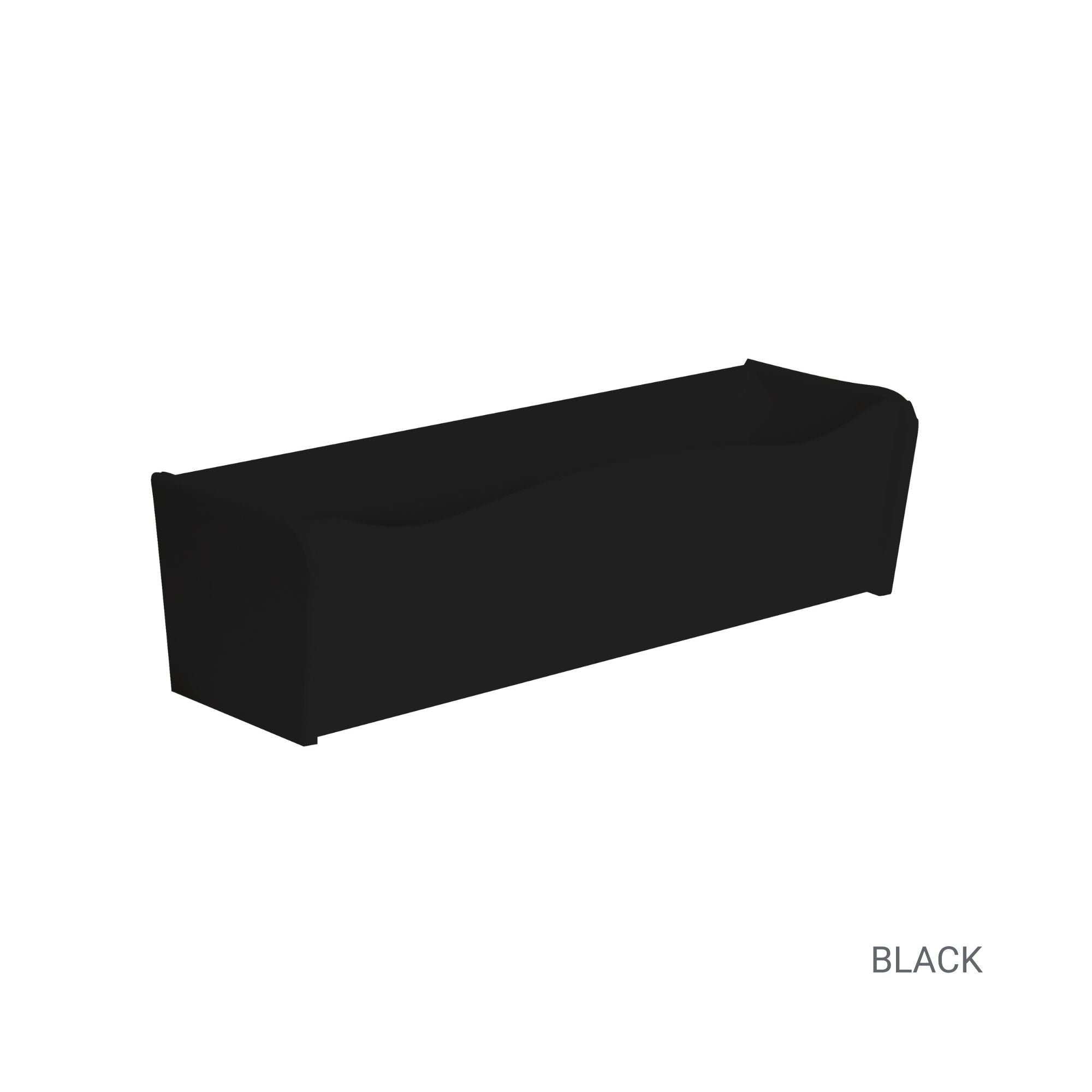 18" x 6" x 5" Black Flower Box for Window Sills, Sheds, Playhouses, and MORE