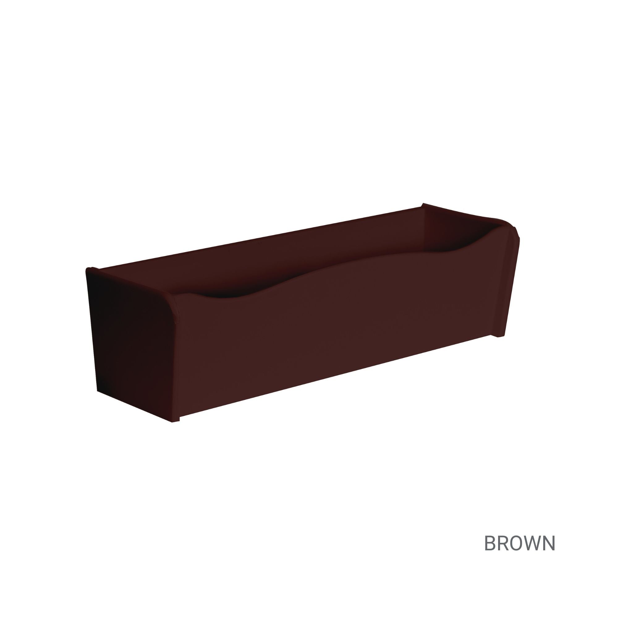 18" x 6" x 5" Brown Flower Box for Window Sills, Sheds, Playhouses, and MORE